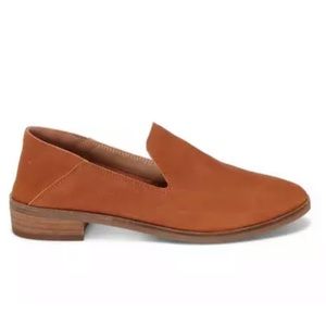 Lucky Brand Cahill brown leather slip on flats